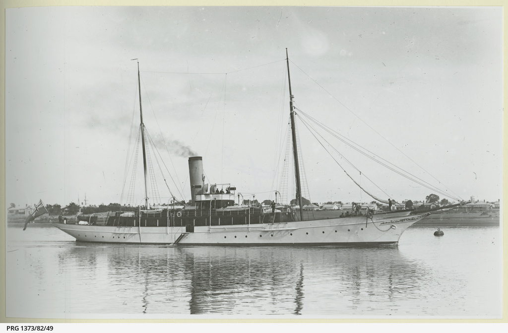 The yacht, Adele, built for Henry Dutton in 1906-7. Source: SLSA PRG 1373/82/49.