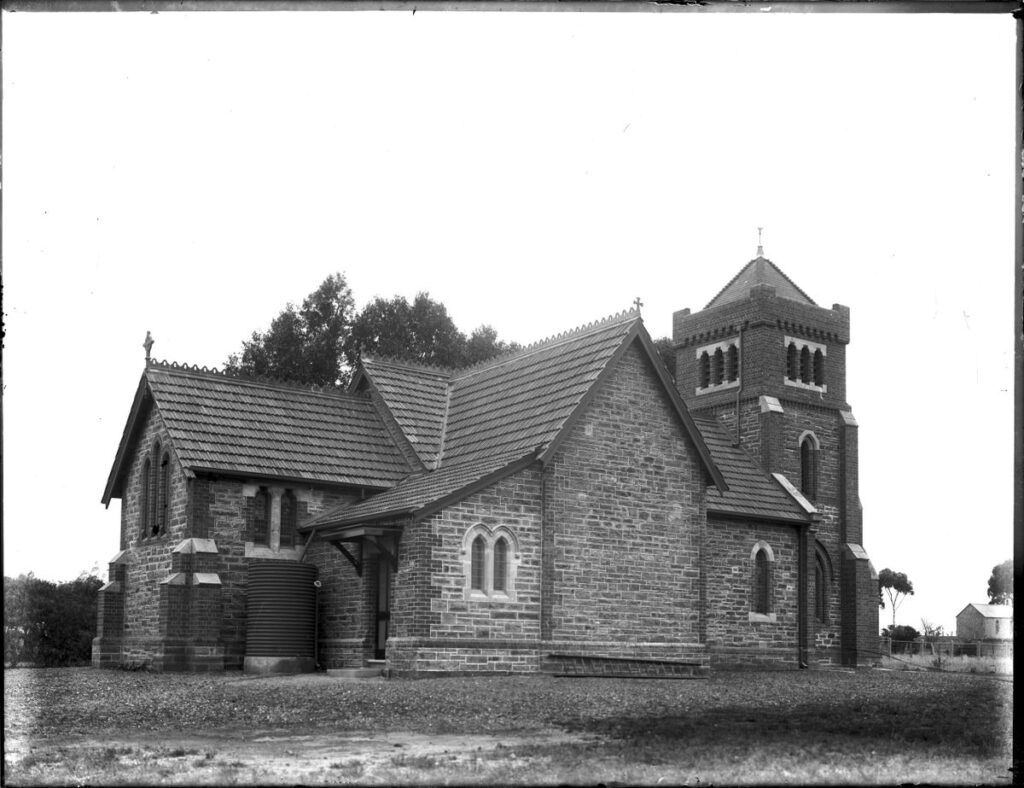 St Matthew's Anglican Church, Hamilton, finished in 1907. Source: AGSA 20041RJN5455.